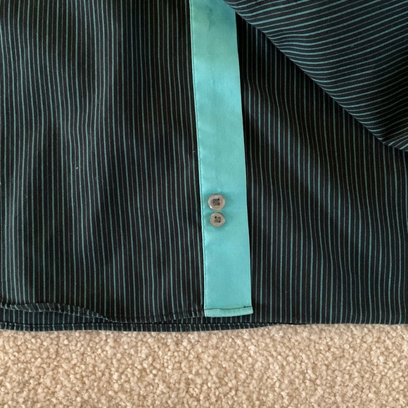 Men's Paul Fredrick No-Iron Two-Ply Cotton Shirt Size 15-32 - Picture 5 of 7